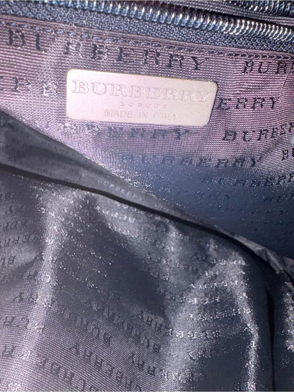 Burberry Black Plaid Bucket Shoulder Bag
